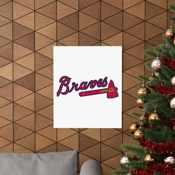 MLB Team Logos Atlanta Braves Painting Bedroom Living Room Wall Art Décor Matte Vertical Posters