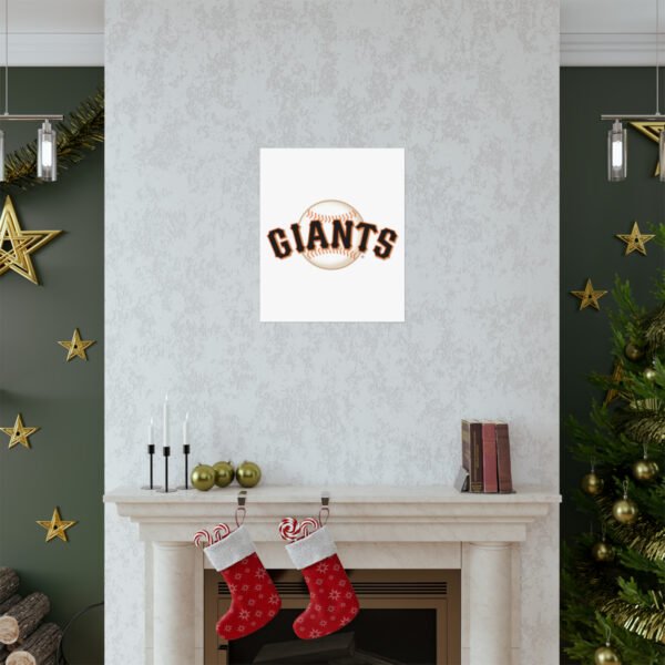 MLB Team Logos San Francisco Giants Painting Bedroom Living Room Wall Art Décor Matte Vertical Posters