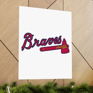 MLB Team Logos Atlanta Braves Painting Bedroom Living Room Wall Art Décor Matte Vertical Posters