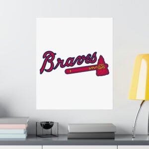 MLB Team Logos Atlanta Braves Painting Bedroom Living Room Wall Art Décor Matte Vertical Posters