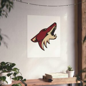 NHL Team Logos Arizona Coyotes Painting Bedroom Living Room Wall Art Décor Matte Vertical Posters