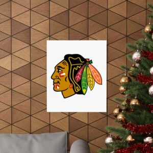 NHL Team Logos Chicago Blackhawks Painting Bedroom Living Room Wall Art Décor Matte Vertical Posters