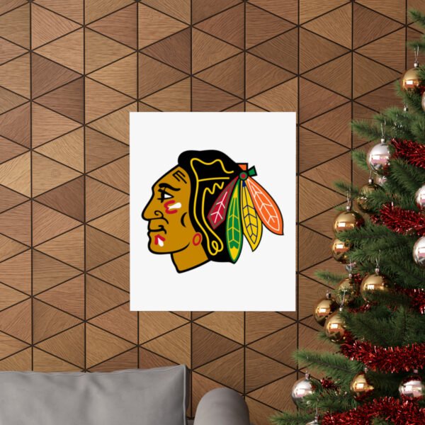 NHL Team Logos Chicago Blackhawks Painting Bedroom Living Room Wall Art Décor Matte Vertical Posters