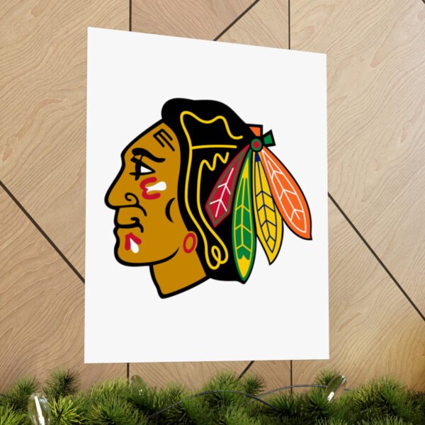 NHL Team Logos Chicago Blackhawks Painting Bedroom Living Room Wall Art Décor Matte Vertical Posters