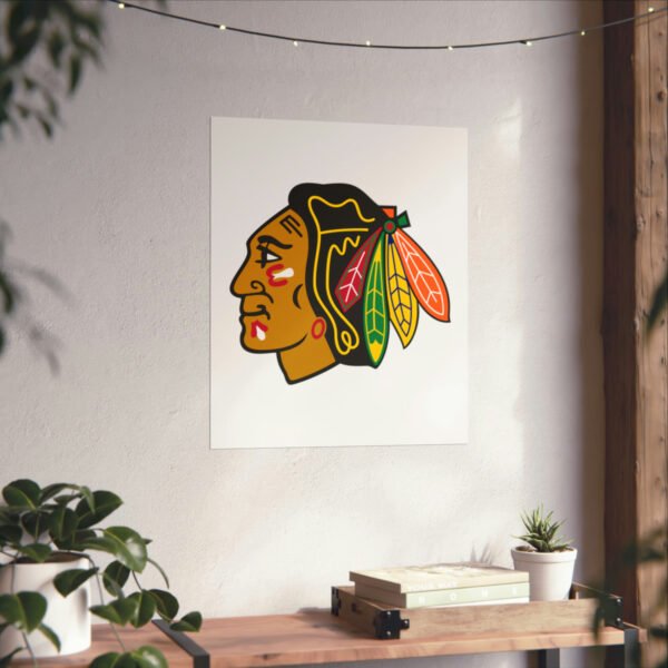NHL Team Logos Chicago Blackhawks Painting Bedroom Living Room Wall Art Décor Matte Vertical Posters