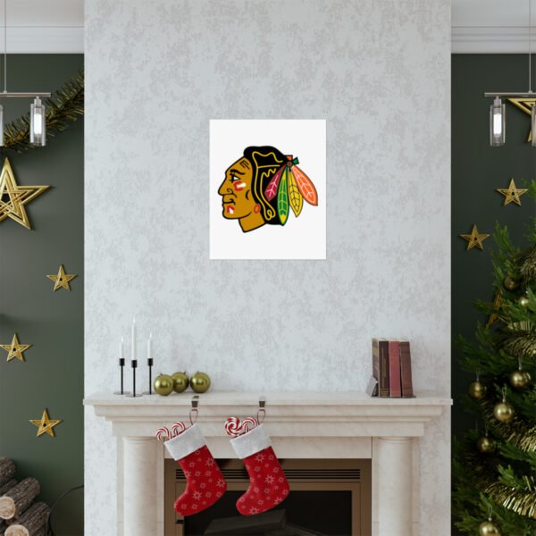 NHL Team Logos Chicago Blackhawks Painting Bedroom Living Room Wall Art Décor Matte Vertical Posters