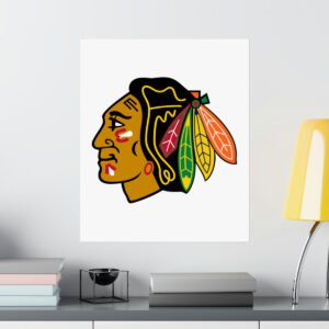 NHL Team Logos Chicago Blackhawks Painting Bedroom Living Room Wall Art Décor Matte Vertical Posters