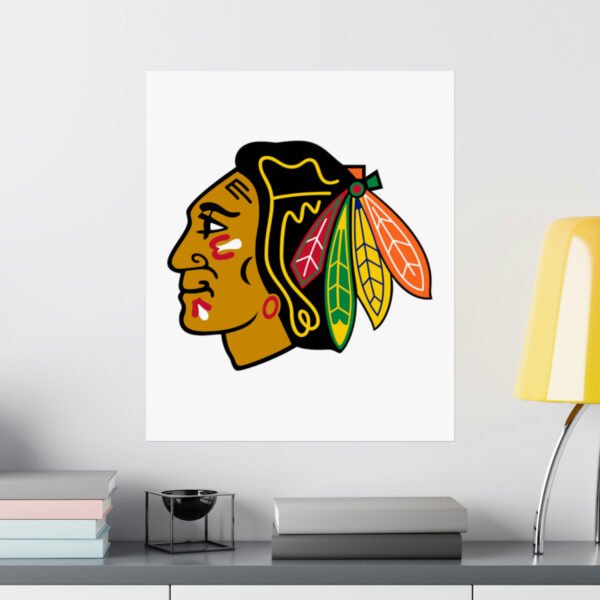 NHL Team Logos Chicago Blackhawks Painting Bedroom Living Room Wall Art Décor Matte Vertical Posters