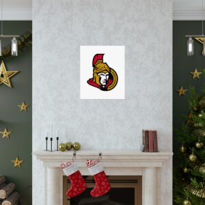 NHL Team Logos Ottawa Senators Painting Bedroom Living Room Wall Art Décor Matte Vertical Posters
