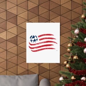 MLS Team Logos New England Revolution Painting Bedroom Living Room Wall Art Décor Matte Vertical Posters