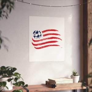MLS Team Logos New England Revolution Painting Bedroom Living Room Wall Art Décor Matte Vertical Posters