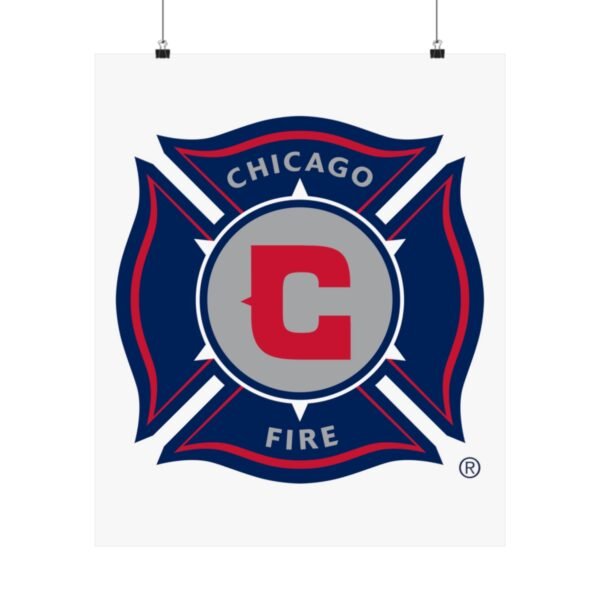 MLS Team Logos Chicago Fire FC Painting Bedroom Living Room Wall Art Décor Matte Vertical Posters