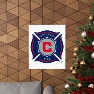 MLS Team Logos Chicago Fire FC Painting Bedroom Living Room Wall Art Décor Matte Vertical Posters