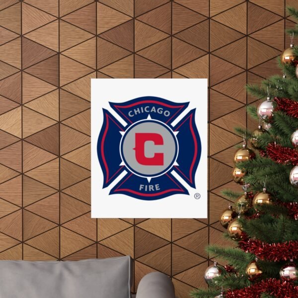 MLS Team Logos Chicago Fire FC Painting Bedroom Living Room Wall Art Décor Matte Vertical Posters