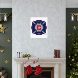 MLS Team Logos Chicago Fire FC Painting Bedroom Living Room Wall Art Décor Matte Vertical Posters