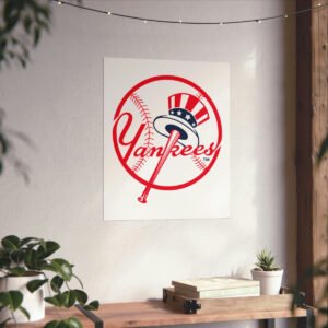 MLB Team Logos New York Yankees Painting Bedroom Living Room Wall Art Décor Matte Vertical Posters