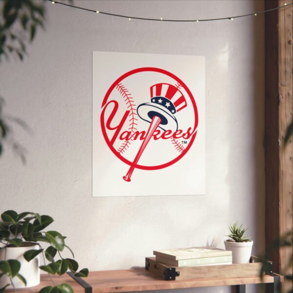MLB Team Logos New York Yankees Painting Bedroom Living Room Wall Art Décor Matte Vertical Posters