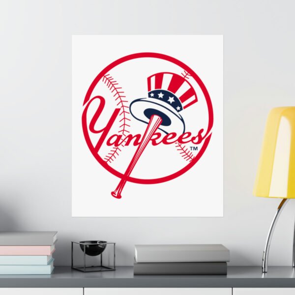 MLB Team Logos New York Yankees Painting Bedroom Living Room Wall Art Décor Matte Vertical Posters
