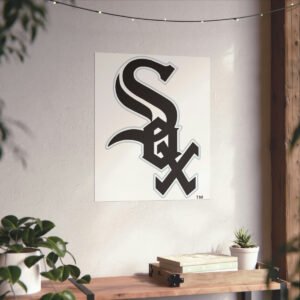 MLB Team Logos Chicago White Sox Painting Bedroom Living Room Wall Art Décor Matte Vertical Posters