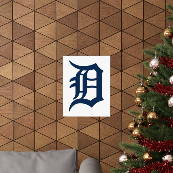 MLB Team Logos Detroit Tigers Painting Bedroom Living Room Wall Art Décor Matte Vertical Posters
