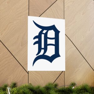 MLB Team Logos Detroit Tigers Painting Bedroom Living Room Wall Art Décor Matte Vertical Posters