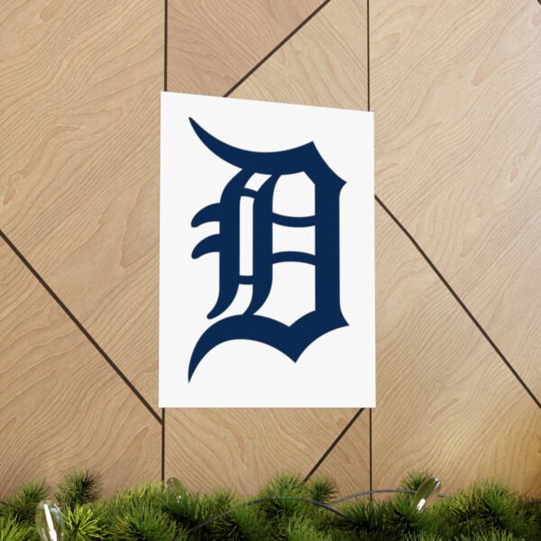 MLB Team Logos Detroit Tigers Painting Bedroom Living Room Wall Art Décor Matte Vertical Posters