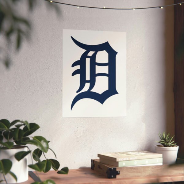 MLB Team Logos Detroit Tigers Painting Bedroom Living Room Wall Art Décor Matte Vertical Posters