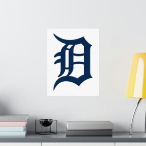MLB Team Logos Detroit Tigers Painting Bedroom Living Room Wall Art Décor Matte Vertical Posters
