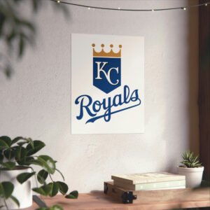 MLB Team Logos Kansas City Royals Painting Bedroom Living Room Wall Art Décor Matte Vertical Posters