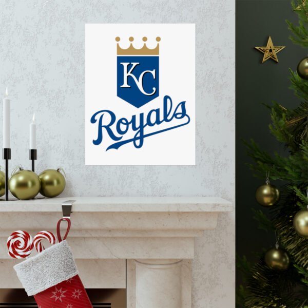 MLB Team Logos Kansas City Royals Painting Bedroom Living Room Wall Art Décor Matte Vertical Posters