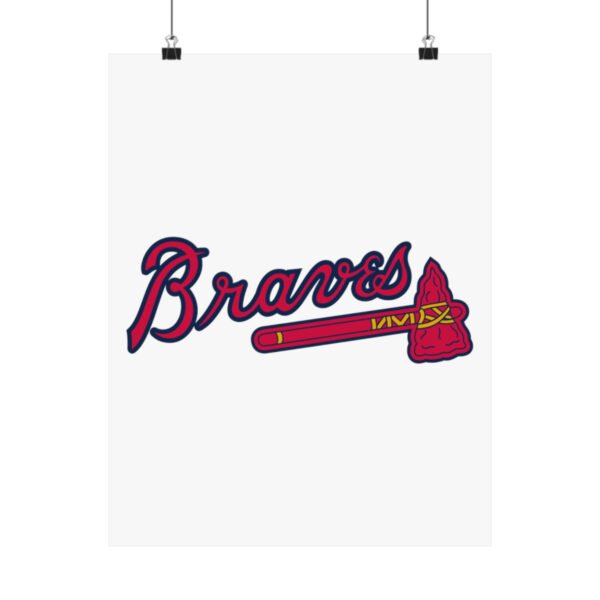 MLB Team Logos Atlanta Braves Painting Bedroom Living Room Wall Art Décor Matte Vertical Posters