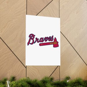 MLB Team Logos Atlanta Braves Painting Bedroom Living Room Wall Art Décor Matte Vertical Posters