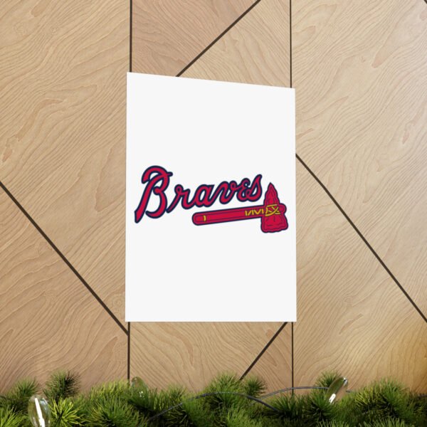 MLB Team Logos Atlanta Braves Painting Bedroom Living Room Wall Art Décor Matte Vertical Posters