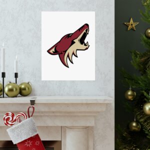 NHL Team Logos Arizona Coyotes Painting Bedroom Living Room Wall Art Décor Matte Vertical Posters