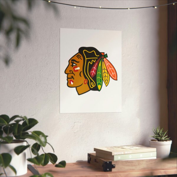 NHL Team Logos Chicago Blackhawks Painting Bedroom Living Room Wall Art Décor Matte Vertical Posters