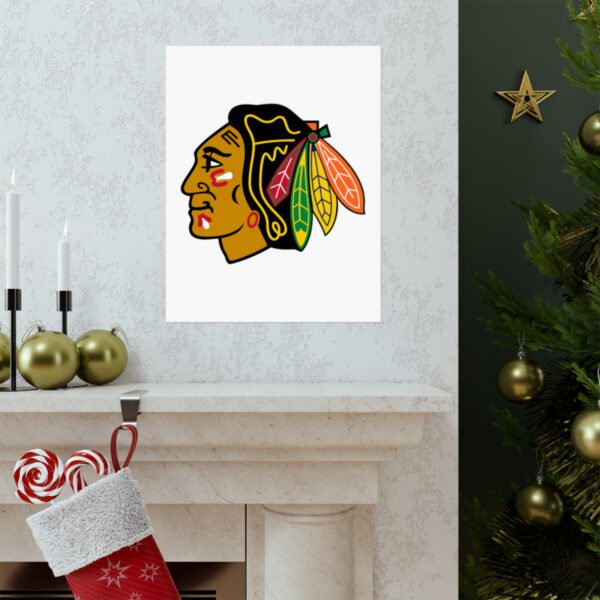 NHL Team Logos Chicago Blackhawks Painting Bedroom Living Room Wall Art Décor Matte Vertical Posters
