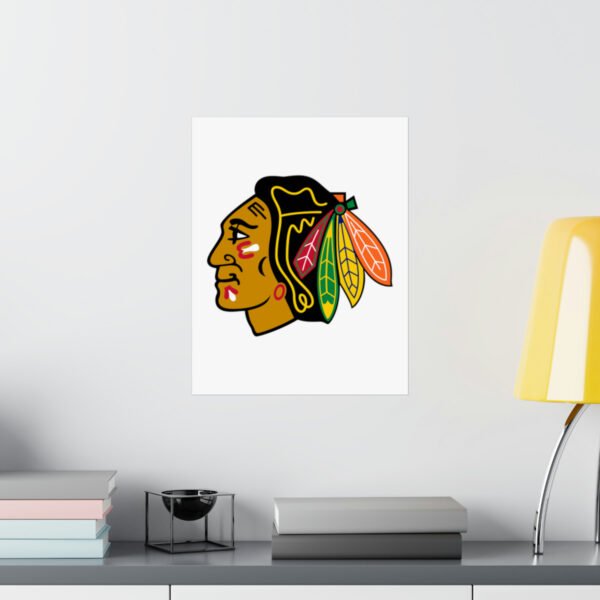 NHL Team Logos Chicago Blackhawks Painting Bedroom Living Room Wall Art Décor Matte Vertical Posters