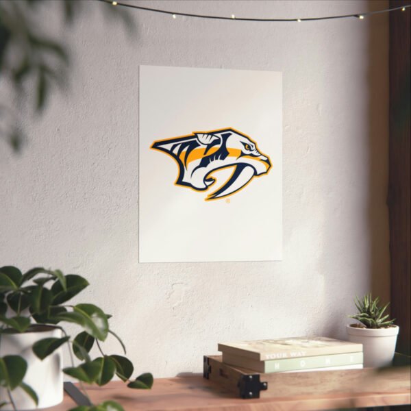NHL Team Logos Nashville Predators Painting Bedroom Living Room Wall Art Décor Matte Vertical Posters