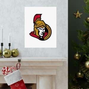 NHL Team Logos Ottawa Senators Painting Bedroom Living Room Wall Art Décor Matte Vertical Posters