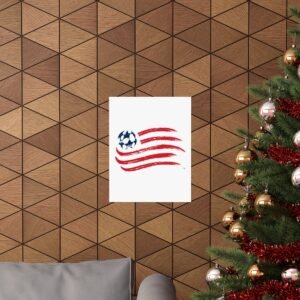 MLS Team Logos New England Revolution Painting Bedroom Living Room Wall Art Décor Matte Vertical Posters