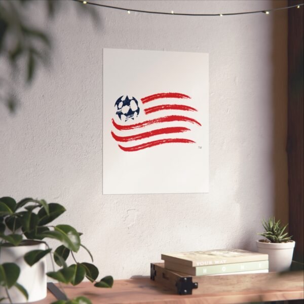 MLS Team Logos New England Revolution Painting Bedroom Living Room Wall Art Décor Matte Vertical Posters
