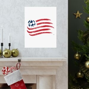 MLS Team Logos New England Revolution Painting Bedroom Living Room Wall Art Décor Matte Vertical Posters