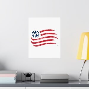 MLS Team Logos New England Revolution Painting Bedroom Living Room Wall Art Décor Matte Vertical Posters