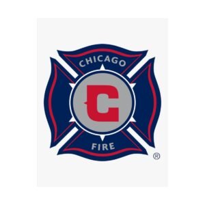 MLS Team Logos Chicago Fire FC Painting Bedroom Living Room Wall Art Décor Matte Vertical Posters