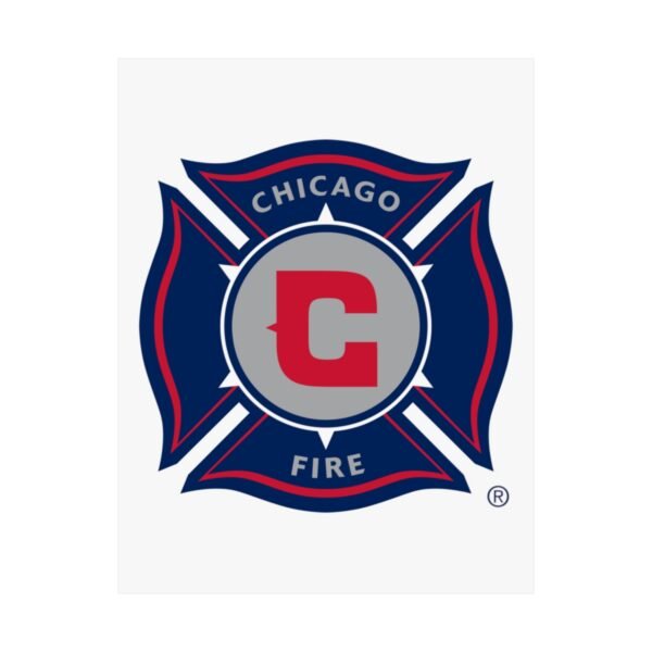 MLS Team Logos Chicago Fire FC Painting Bedroom Living Room Wall Art Décor Matte Vertical Posters
