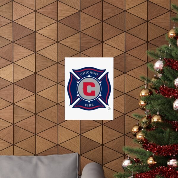 MLS Team Logos Chicago Fire FC Painting Bedroom Living Room Wall Art Décor Matte Vertical Posters