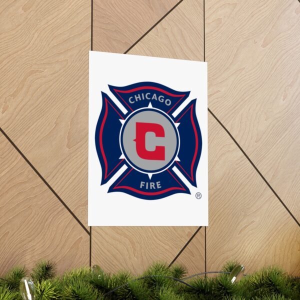 MLS Team Logos Chicago Fire FC Painting Bedroom Living Room Wall Art Décor Matte Vertical Posters