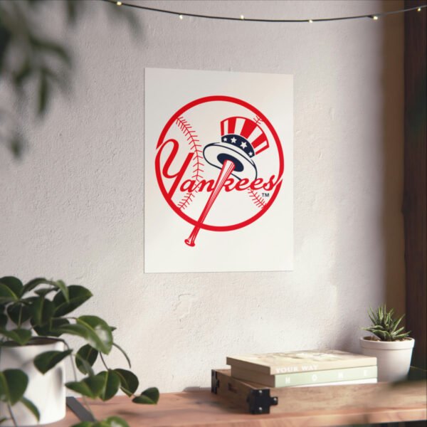 MLB Team Logos New York Yankees Painting Bedroom Living Room Wall Art Décor Matte Vertical Posters