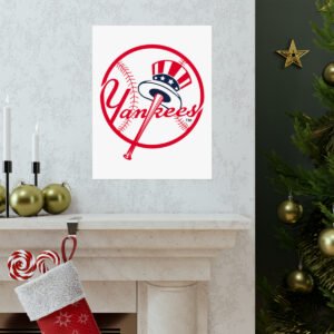 MLB Team Logos New York Yankees Painting Bedroom Living Room Wall Art Décor Matte Vertical Posters