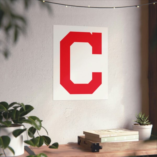 MLB Team Logos Cleveland Guardians Painting Bedroom Living Room Wall Art Décor Matte Vertical Posters